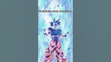 Japanese Vs English Goku UI Scream 