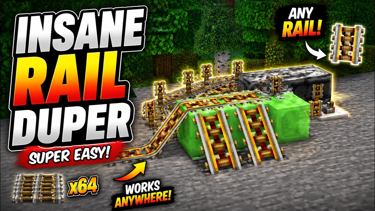 INFINITE Rails! Simple 1.21 Rail Duper Tutorial - YouTube