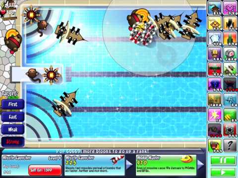 Bloons TD 4 iPad - Pool Party - Walkthrough PERFECT (no miss) HD