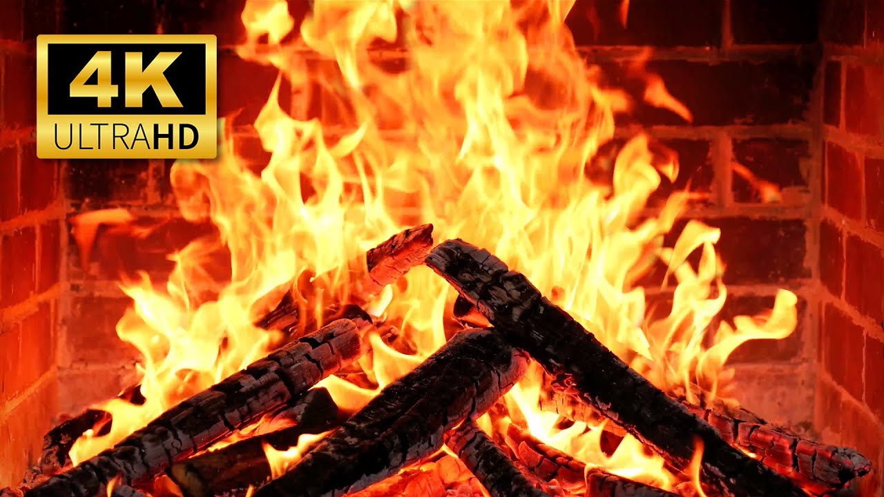 🔥 Cozy 4K Fireplace – Crackling Logs & Soft Light for Sleep & Relaxation