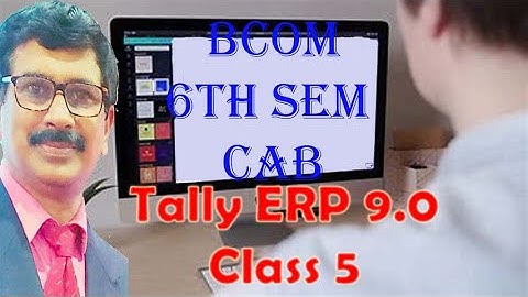 B.Com 3rd year Computer Applications In Business Class 5