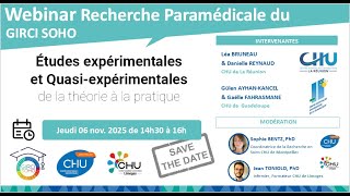Études expérimentales et quasi expérimentales - de la théorie à la pratique