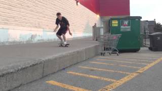 Varial kickflip off ledge