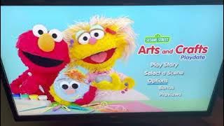 Sesame Street Arts And Crafts Playdate 2013 DVD Menu Walkthrough