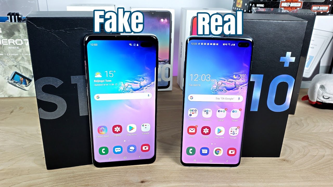 FAKE VS REAL Samsung Galaxy S10 - Buyers BEWARE! - 1:1 CLONE 