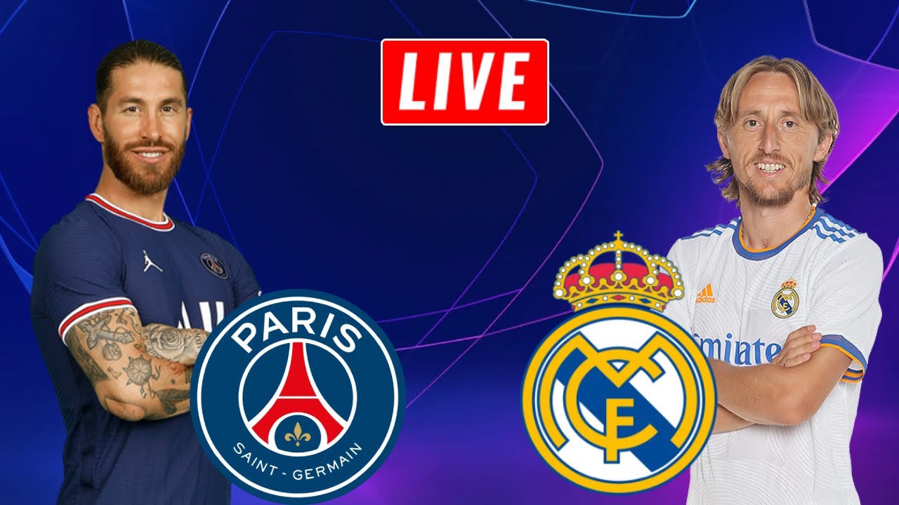 PSG vs REAL MADRID LIVE STREAM UEFA Champions League Watch Along