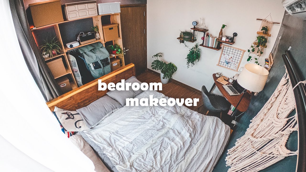 24 Small Bedroom Makeover DIY Aesthetic Bedroom Transformation YouTube
