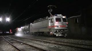 20211130 November 30 2021 SEPTA Wash 1 rail washer and gel train AEM-7 2301 Lansdale PA