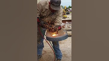 Piercing 2"plate with a Torch