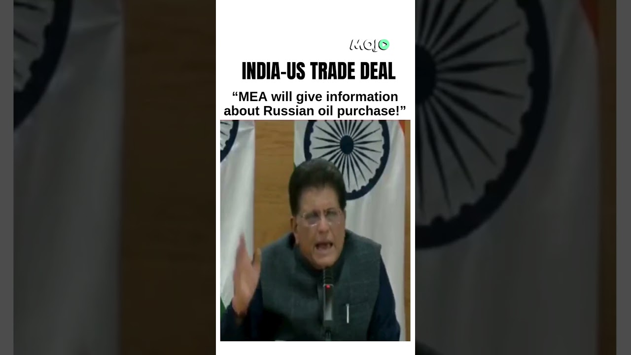 India & Russian Oil | Piyush Goyal’s ‘Ask MEA’ Answer Sparks Buzz! | Jaishankar