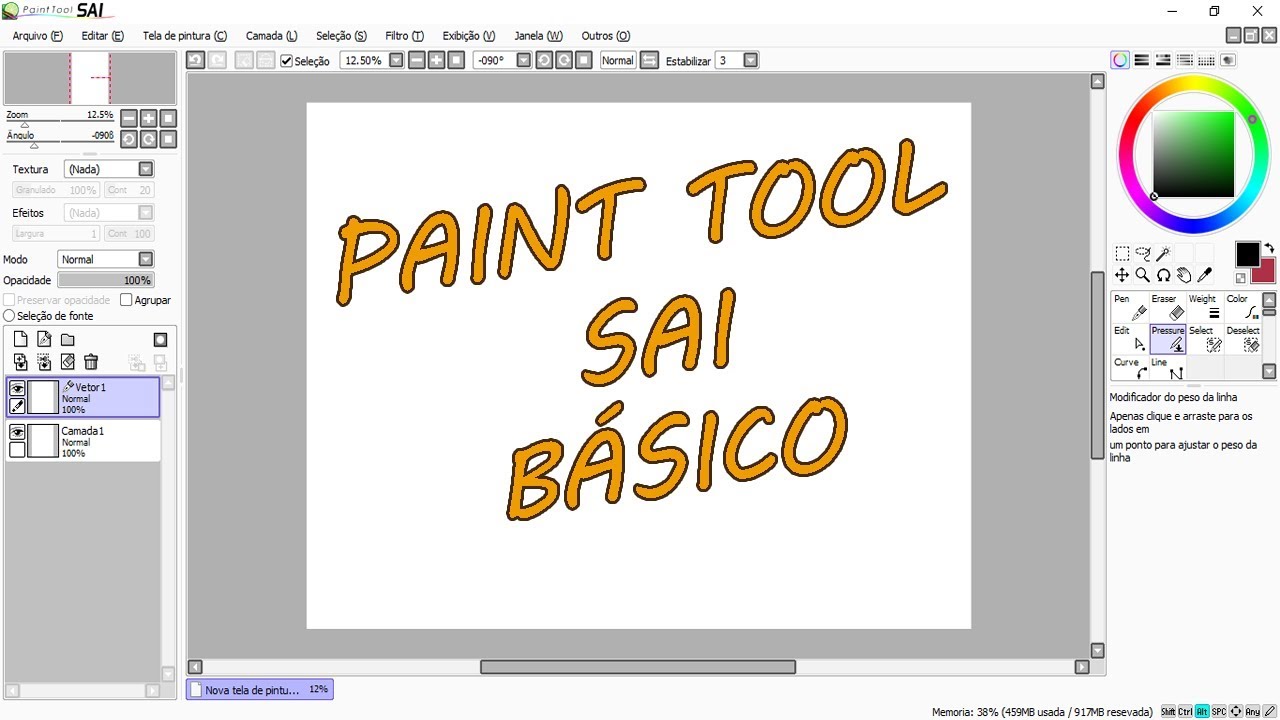 PaintTool SAI Conhecendo as Ferramentas YouTube