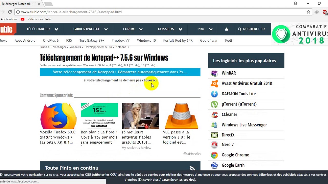 COMMENT TELECHARGER ET INSTALLER NOTEPAD++ - YouTube