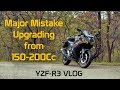 Mistakes we make Upgrading from 150/200Cc  ||  R3 Vlog