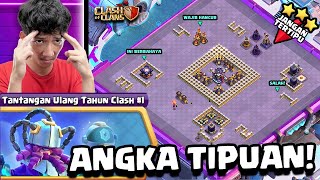 LICIK! ANGKA-NYA MENIPU! RATAKAN TANPA HEALER! | Tantangan Ulang Tahun Clash #1