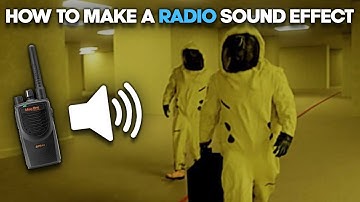 How To Make a Radio Sound Effect In Audacity (EASY)