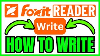 How To WRITE In Foxit PDF Reader (QUICK & EASY) 2026