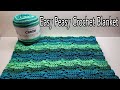 Crochet EASY Blanket Pattern / Crochet Any Size Blanket / Bag O Day Crochet Tutorial