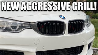Installing A New Aggressiive Grill On The Bmw 435I F32 Super Easy