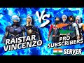 Vincenzo + Raistar⚡ VS Pro Subscribers | Vincenzo reacts on Raistar😈 | Clash Squad Custom FreeFire