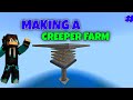 Making creeper farm in our Survival Series part #5 mcpe |Hindi|