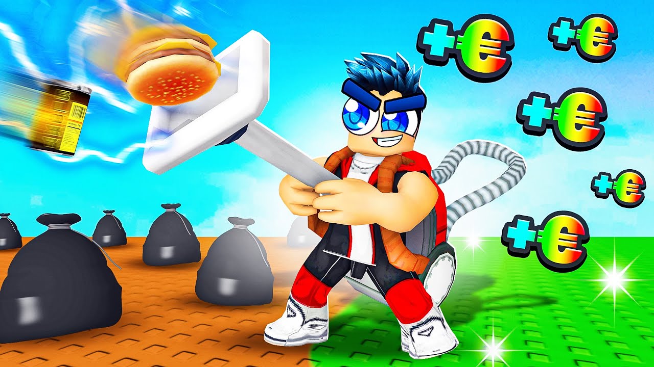 L'ASPIRATEUR LE PLUS PUISSANT POUR RAMASSER LES DÊCHETS DANS ROBLOX !!