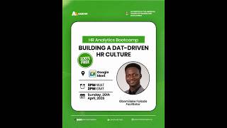 BUILDING A DATA DRIVEN HR CULTURE