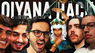 THE BEST QIYANA IN BRAZIL USING HACKS vs 5 HIGH ELO!
