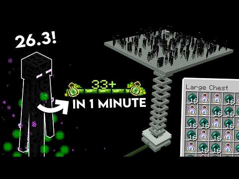 NEW MINECRAFT 26.3 EASY ENDERMAN XP FARM TUTORIAL | 1 Hit Farm - Super Fast XP (Java & Bedrock)