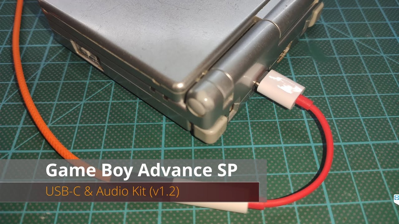 Game Boy Advance SP: USB-C Kit (Centered) - The giltesa's shop