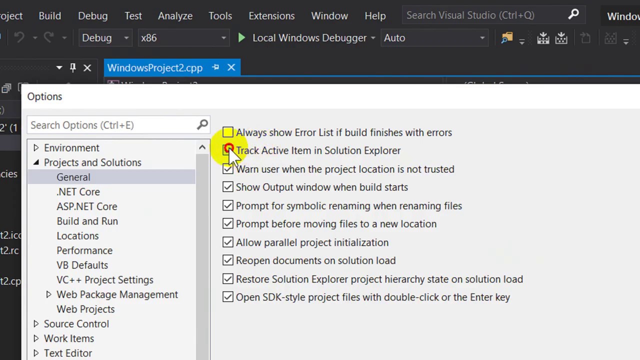 How to locate a file in Solution Explorer in Visual Studio - YouTube