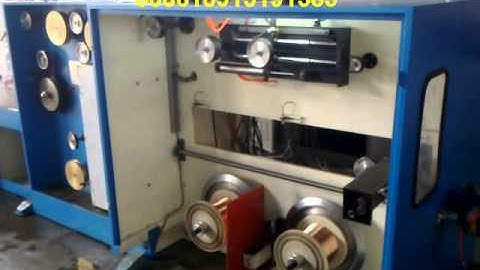 fine wire drawing machine with double spooling auto-changer over option