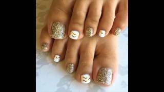 toe nail designs pretty