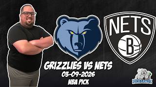 Memphis Grizzlies vs Brooklyn Nets 3/9/26 NBA Free Picks &amp; Prediction | NBA Betting Tips