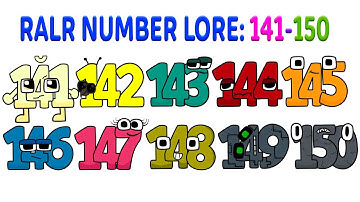 RALR NUMBER Lore BUT INJEF Style 141 - 150  | Alphabet Lore | Animation