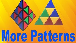 Two Pyraminx Patterns- Alternate Checkerboard and Superflip