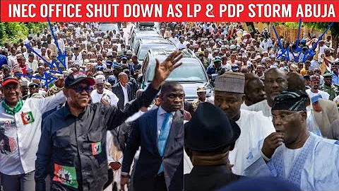 PETER OBI & ATIKU STORM ABUJA AS INEC SECRETLY FORMAT BVAS QUICKLY....