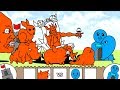 【アニメ】青鬼vs赤い敵キャラ軍団【にゃんこ大戦争】