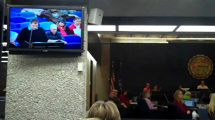 Greg Luce addressing La Crosse City Council Commit...