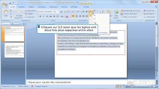 Comment Modifier Lespacement Des Paragraphes Avec Powerpoint 2007 ?