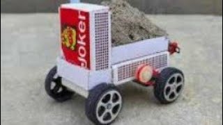DIY Matchbox Electric Toy Car or Mini Truck,Matchbox Mini Loading Truck.Truck Banane Ka Tarika.