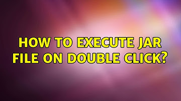 Ubuntu: How to execute jar file on double click?