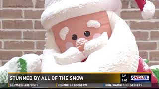 People in Fort Bend Count shocked, excited over rare snowfall