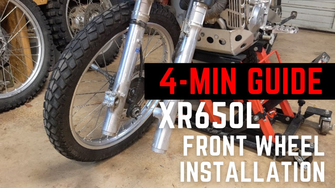 How To: Install Front Wheel on XR650L [4 Minute]