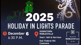 Noblesville's Holiday in Lights Parade 2025