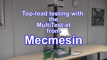 Top-load Testing of PET Bottles - Mecmesin Force Measurement