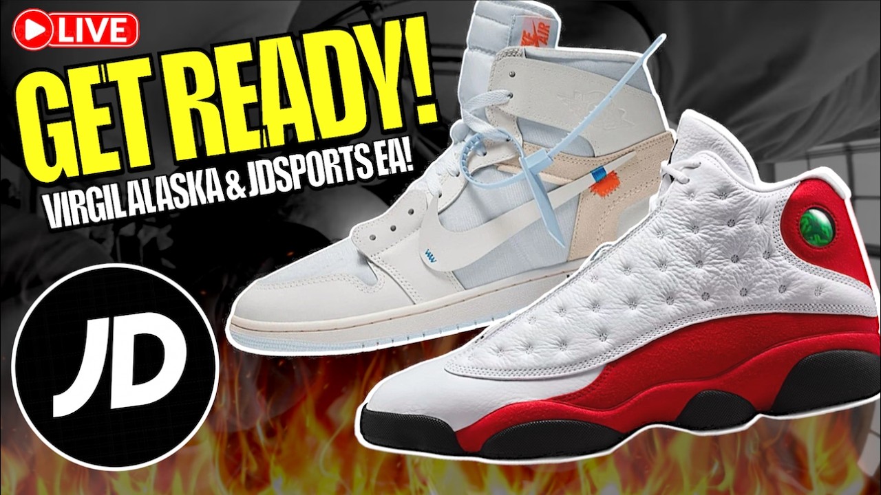 JDSPORTS EA JORDAN 13 CHICAGO & JORDAN 1 ALASKA VIRGIL SOON!?