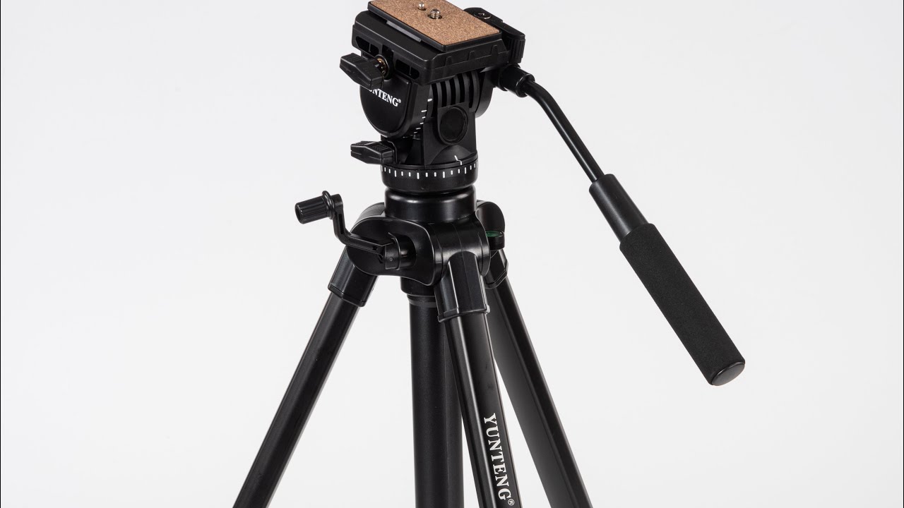 Yunteng VCT-880 Fluid Head Tripod for Photography Videography Cameras