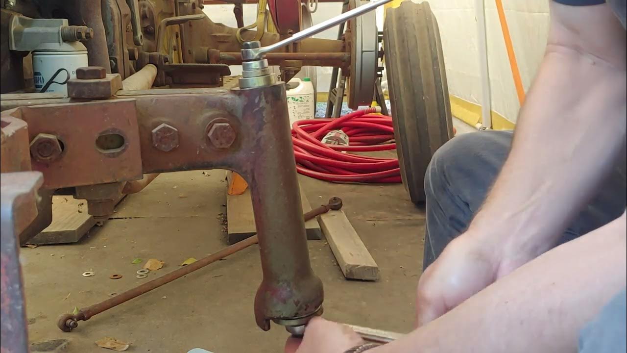 installing spindle bushings on a 135 Massey Ferguson. YouTube