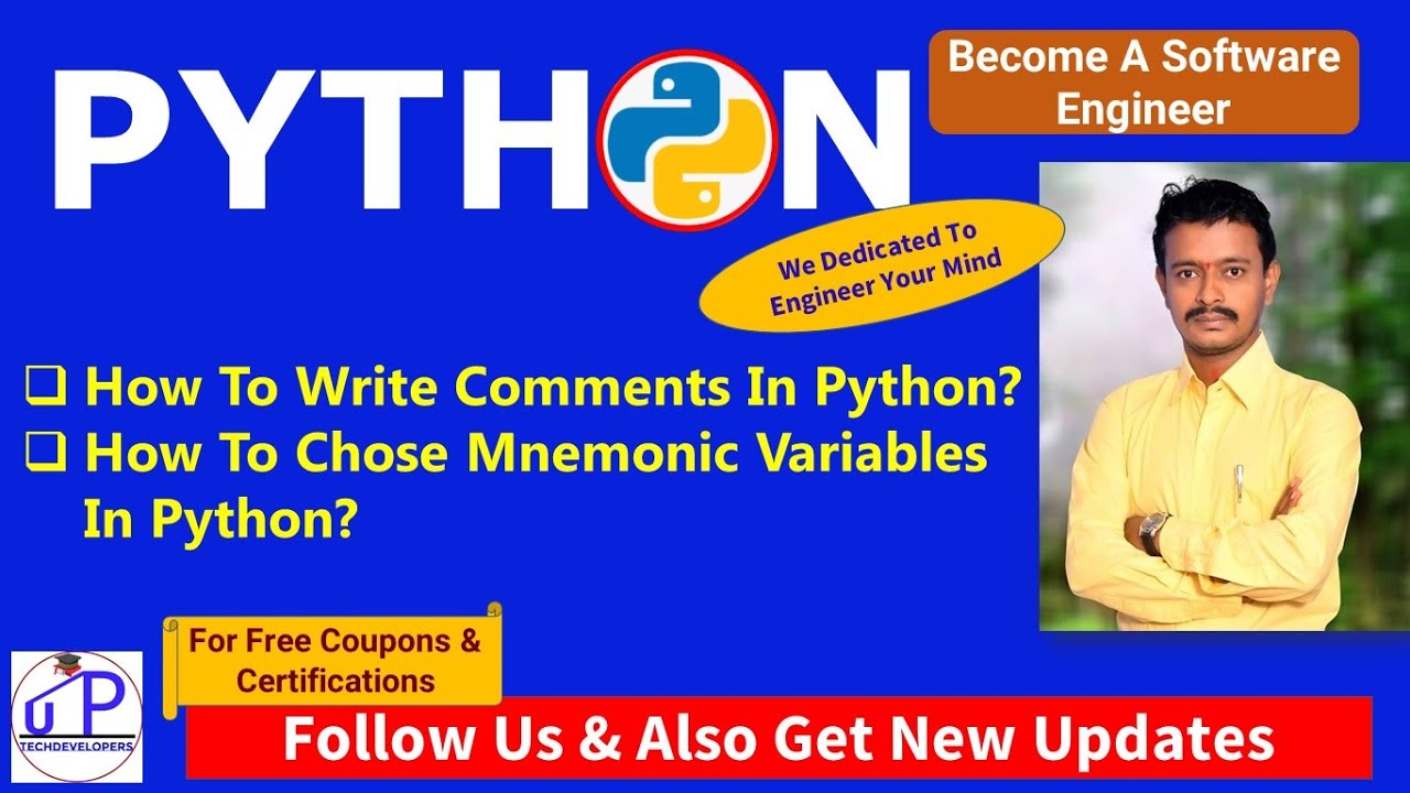 PythonForEngineers15: How To Write Comments In Python? | Choosing ...