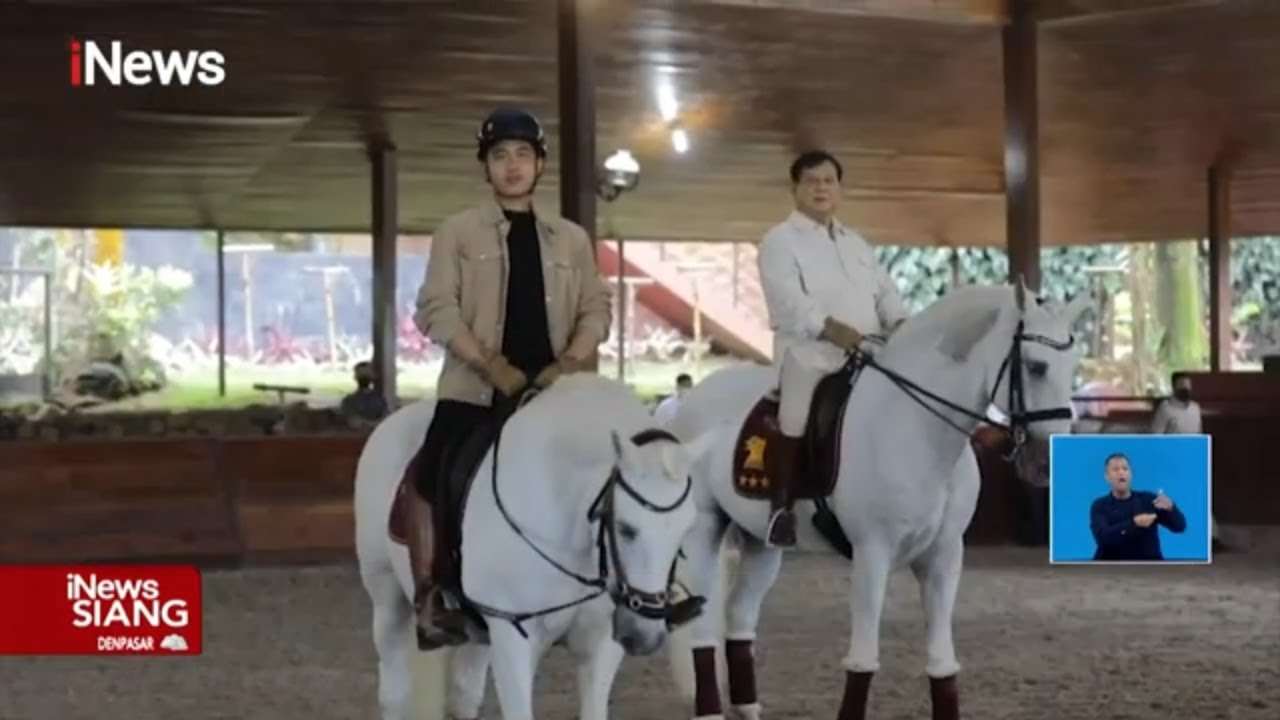 Momen Prabowo Ajari Gibran Naik Kuda di Hambalang #iNewsSiang 19/06